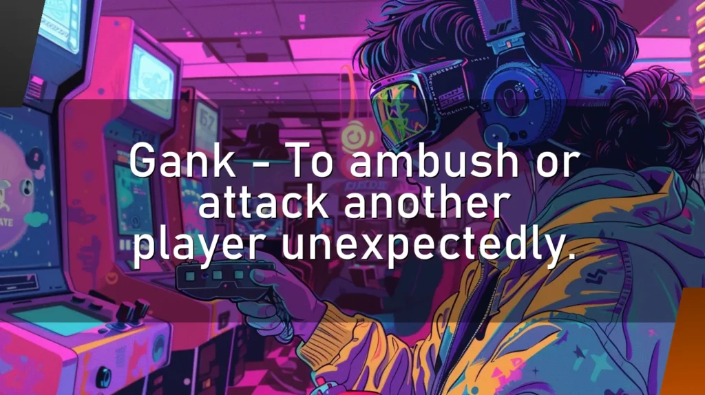 Gank – To ambush or attack another player unexpectedly.