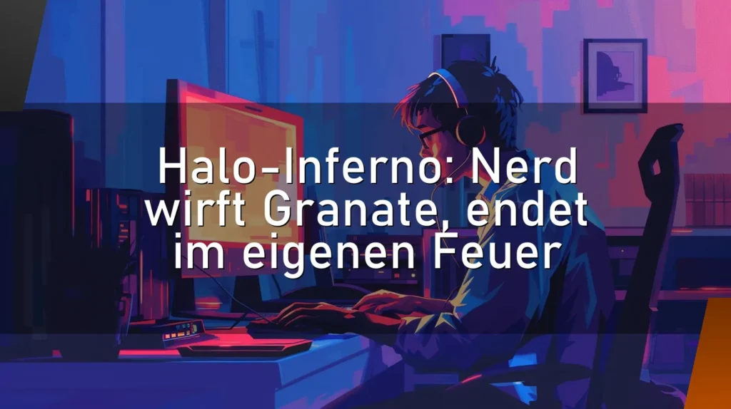 Halo-Inferno: Nerd wirft Granate, endet im eigenen Feuer