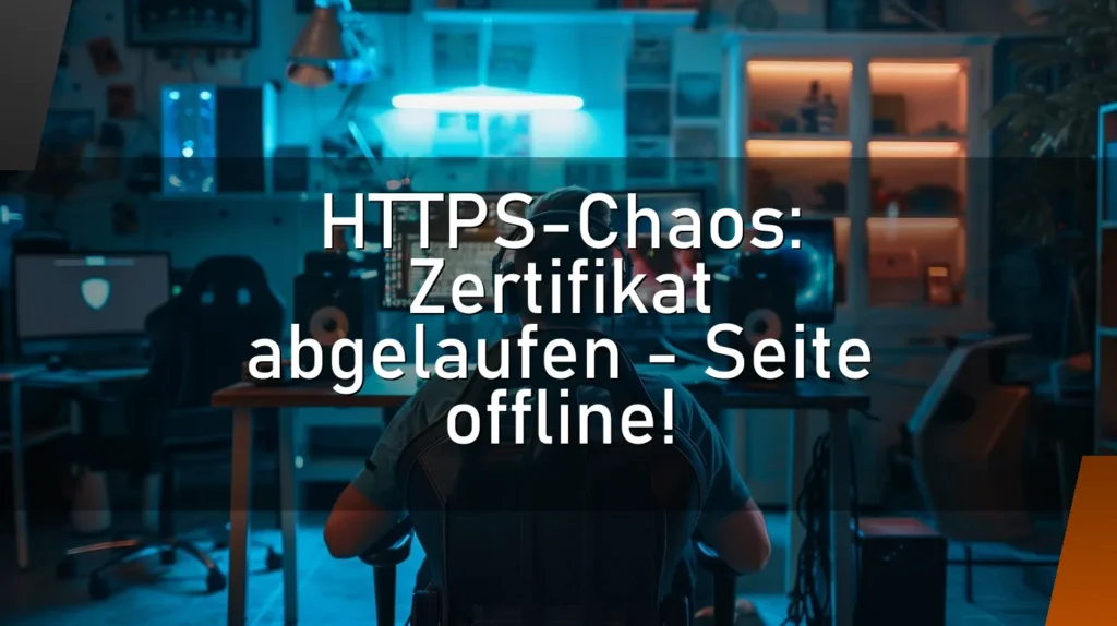 HTTPS-Chaos: Zertifikat abgelaufen – Seite offline!