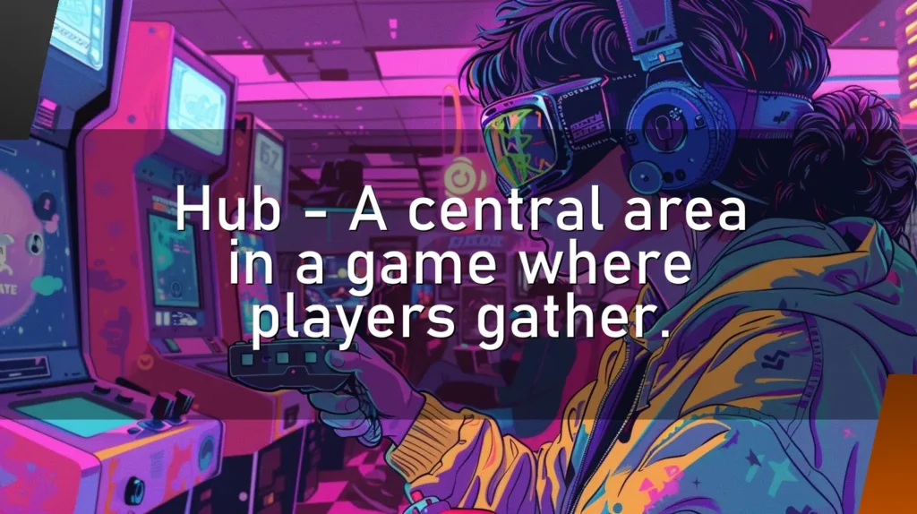 Hub – A central area in a game where players gather.