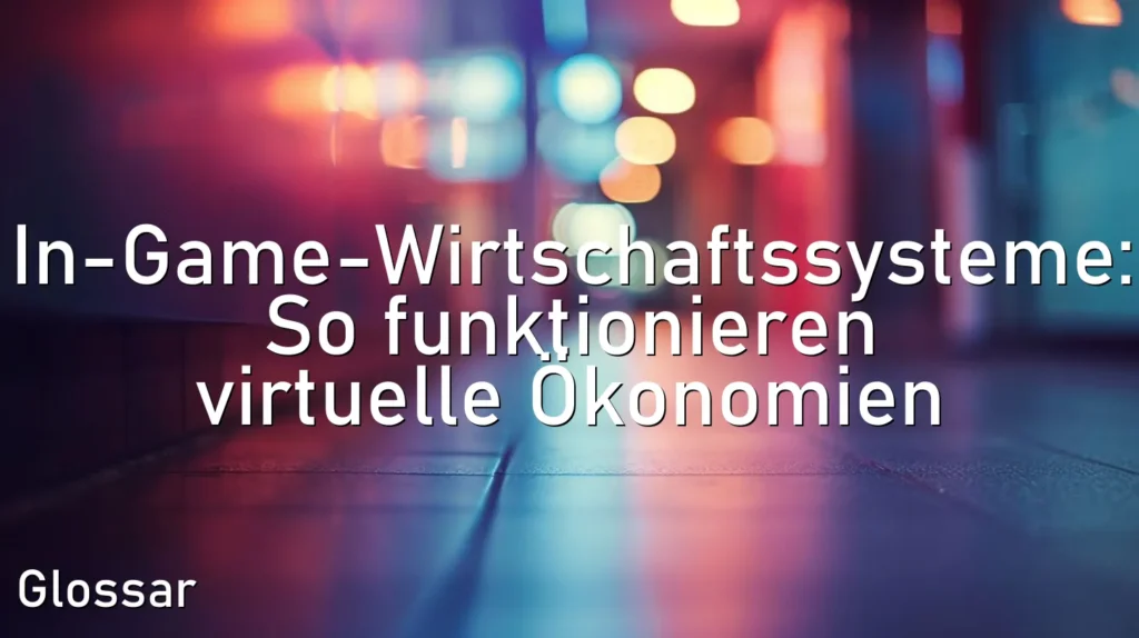 In-Game-Wirtschaftssysteme: So funktionieren virtuelle Ökonomien