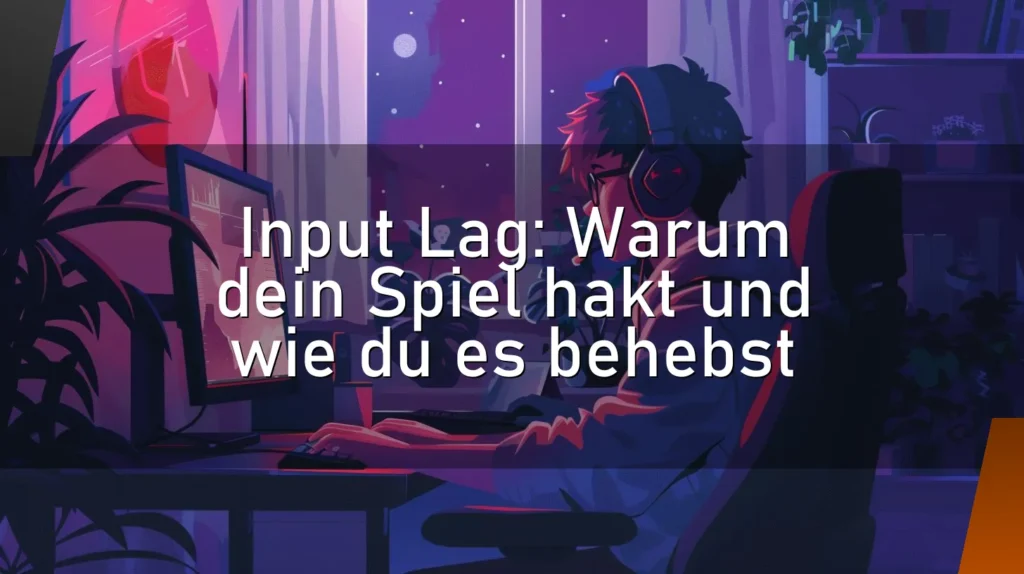 Input Lag: Warum dein Spiel hakt und wie du es behebst
