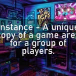 Instance – A unique copy of a game area for a group of players.