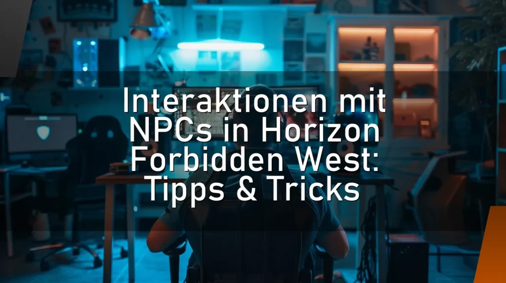 Interaktionen mit NPCs in Horizon Forbidden West: Tipps & Tricks