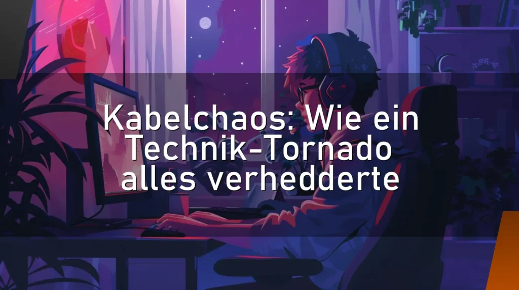 Kabelchaos: Wie ein Technik-Tornado alles verhedderte