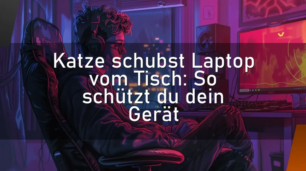 Katze schubst Laptop vom Tisch: So schützt du dein Gerät