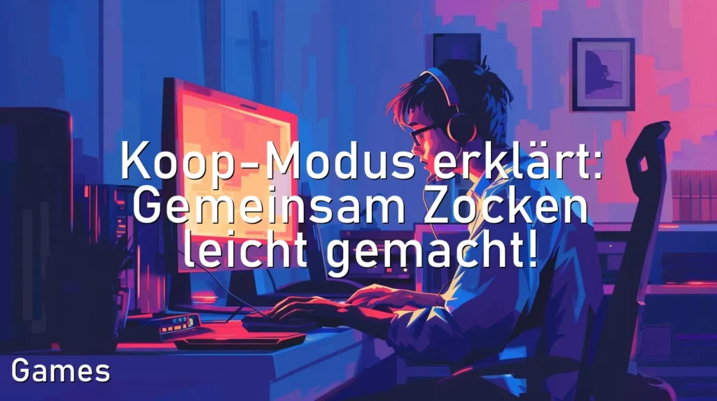 Koop-Modus erklärt: Gemeinsam Zocken leicht gemacht!