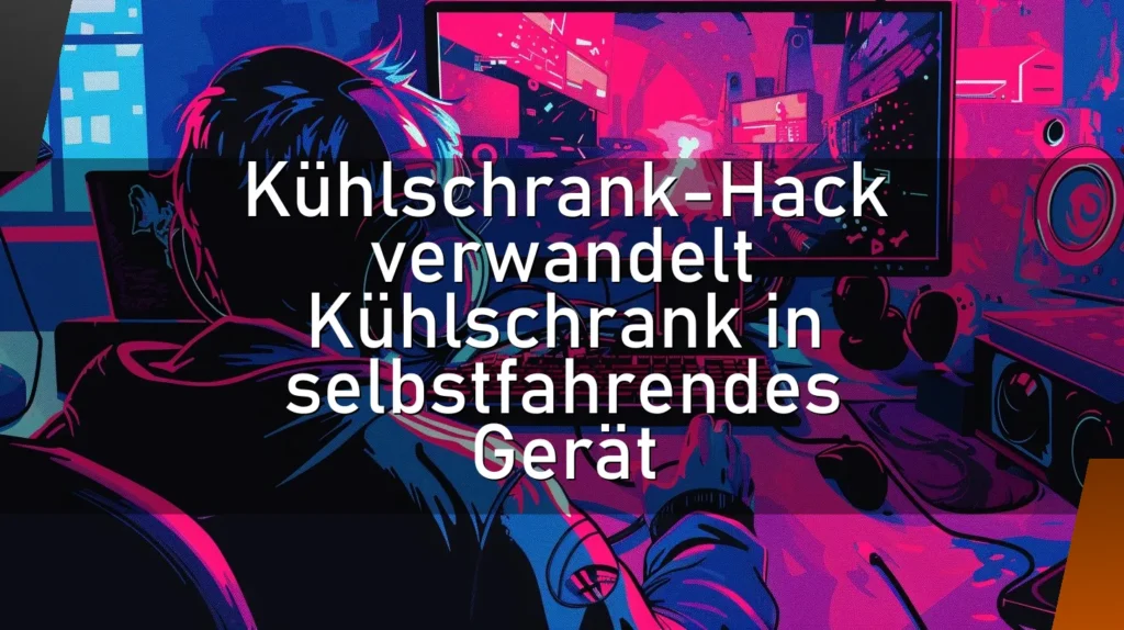 Kühlschrank-Hack verwandelt Kühlschrank in selbstfahrendes Gerät