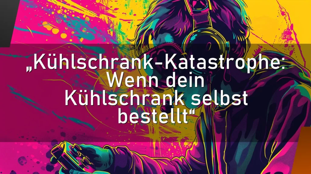 „Kühlschrank-Katastrophe: Wenn dein Kühlschrank selbst bestellt“