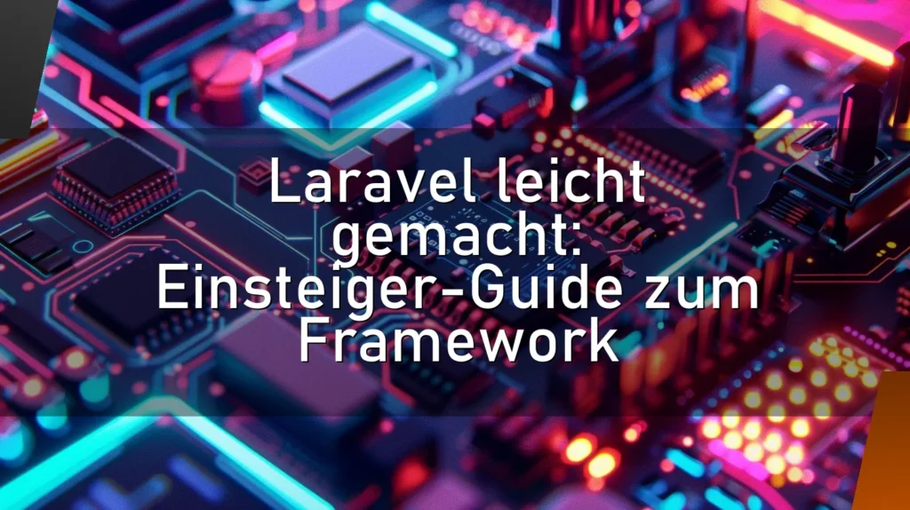 Laravel leicht gemacht: Einsteiger-Guide zum Framework