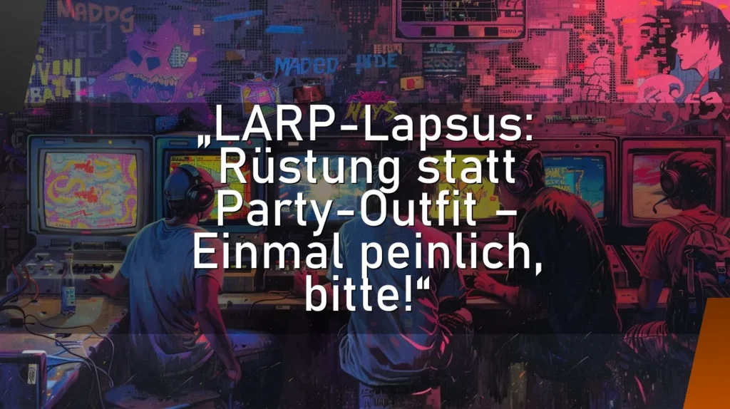„LARP-Lapsus: Rüstung statt Party-Outfit – Einmal peinlich, bitte!“
