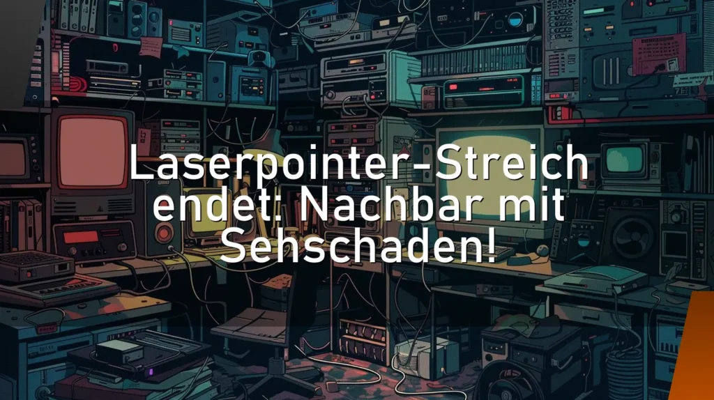 Laserpointer-Streich endet: Nachbar mit Sehschaden!