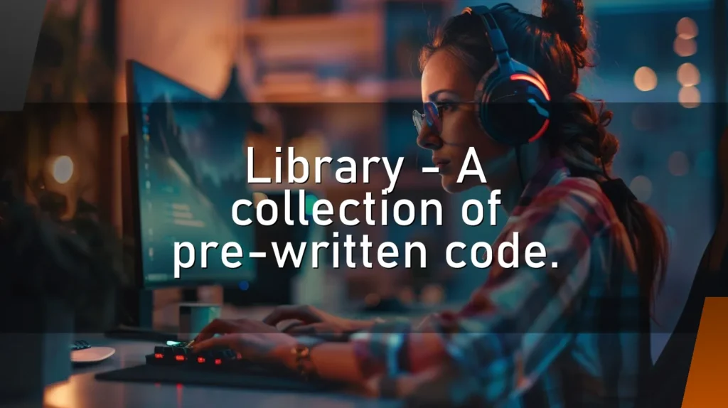 Library – A collection of pre-written code.