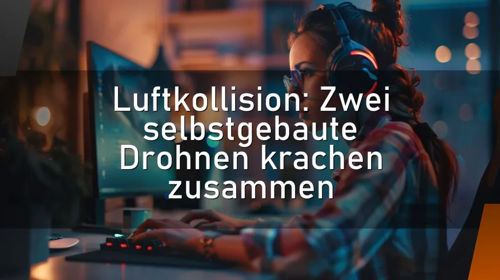 Luftkollision: Zwei selbstgebaute Drohnen krachen zusammen