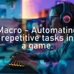 Macro – Automating repetitive tasks in a game.