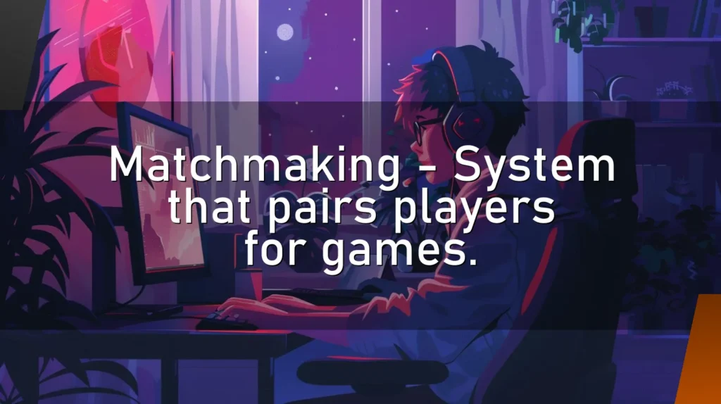 Matchmaking – System that pairs players for games.