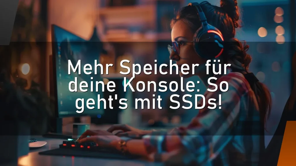 Mehr Speicher für deine Konsole: So geht’s mit SSDs!