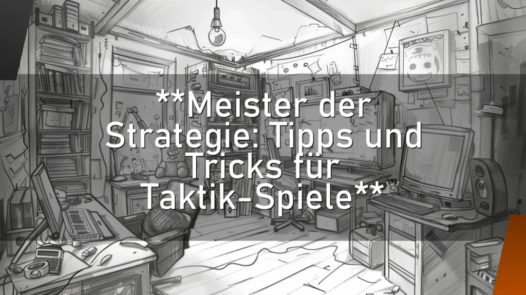 **Meister der Strategie: Tipps und Tricks für Taktik-Spiele**