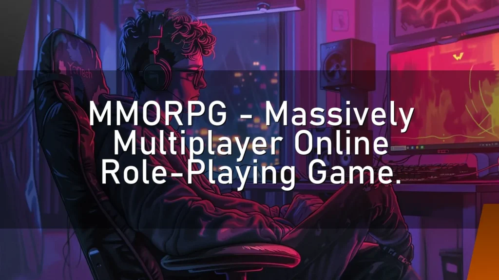 MMORPG – Massively Multiplayer Online Role-Playing Game.