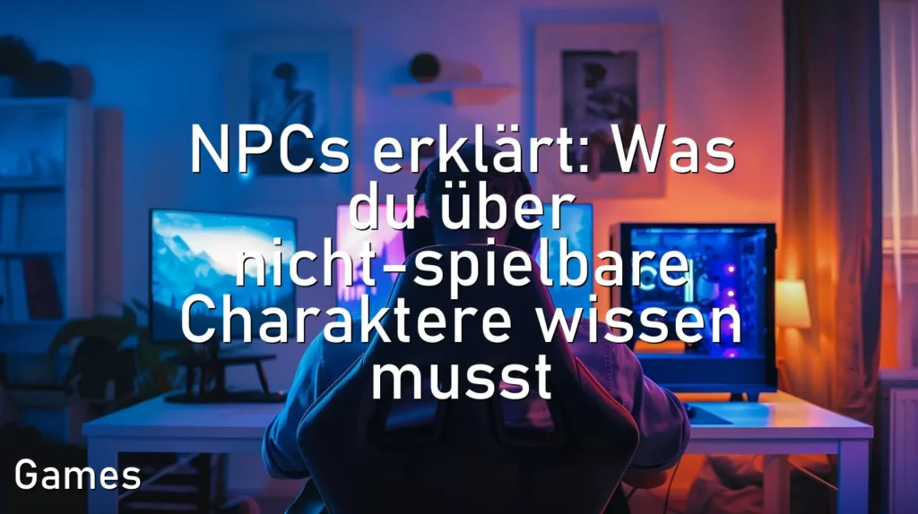 NPCs erklärt: Was du über nicht-spielbare Charaktere wissen musst