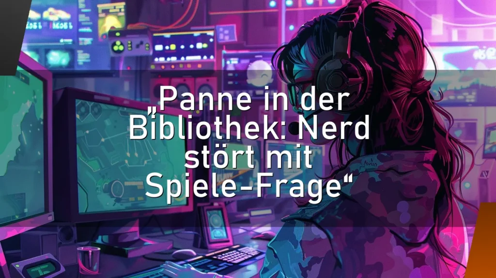 „Panne in der Bibliothek: Nerd stört mit Spiele-Frage“