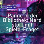 „Panne in der Bibliothek: Nerd stört mit Spiele-Frage“