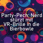 Party-Pech: Nerd stürzt mit VR-Brille in die Bierbowle