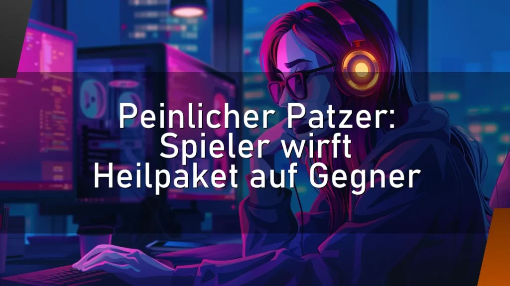 Peinlicher Patzer: Spieler wirft Heilpaket auf Gegner