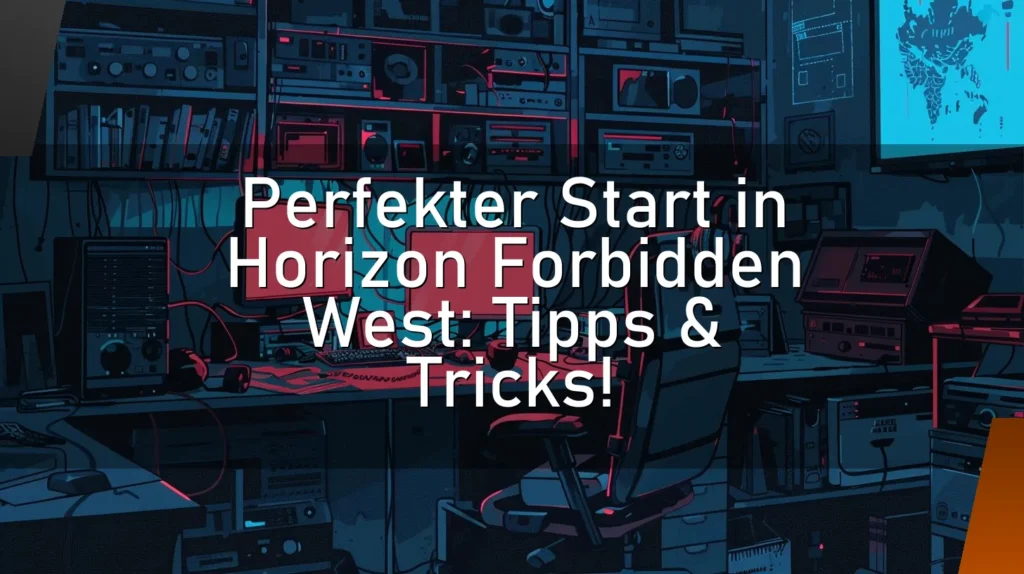 Perfekter Start in Horizon Forbidden West: Tipps & Tricks!