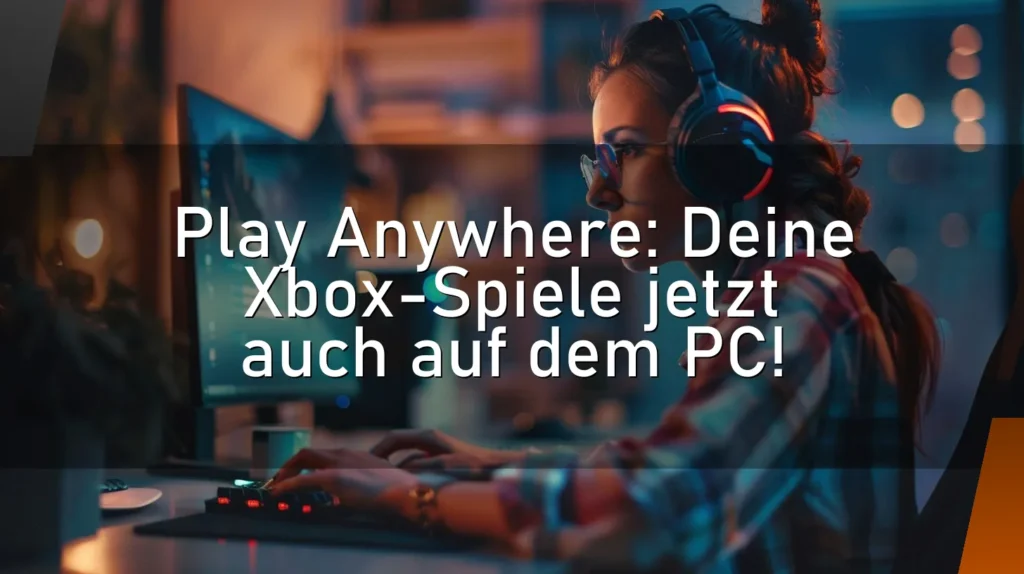 Play Anywhere: Deine Xbox-Spiele jetzt auch auf dem PC!