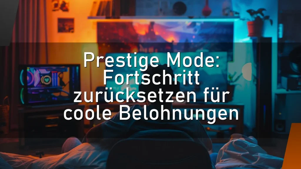 Prestige Mode: Fortschritt zurücksetzen für coole Belohnungen