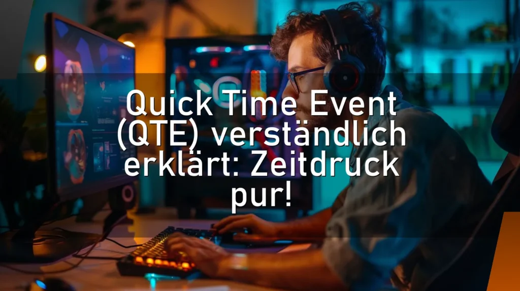 Quick Time Event (QTE) verständlich erklärt: Zeitdruck pur!