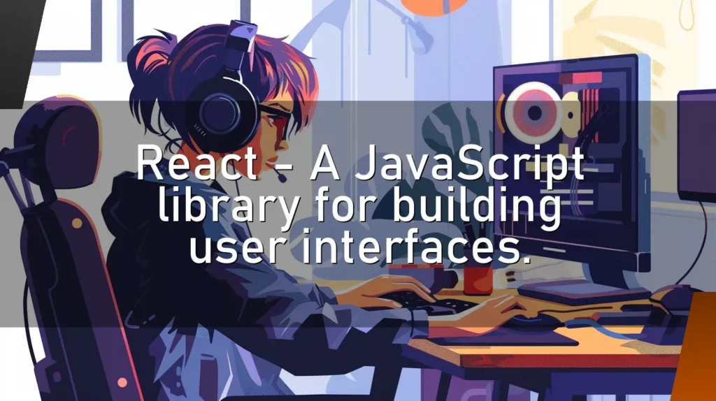 React – A JavaScript library for building user interfaces.