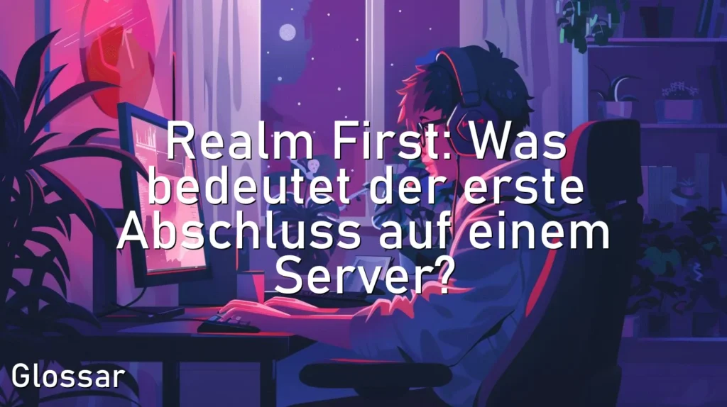 Realm First: Was bedeutet der erste Abschluss auf einem Server?