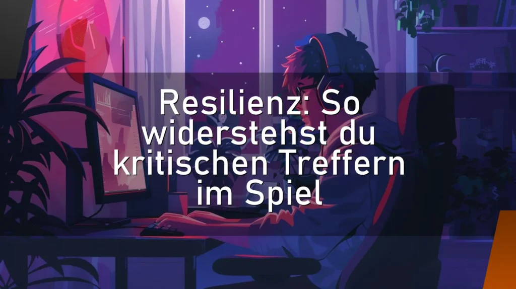 Resilienz: So widerstehst du kritischen Treffern im Spiel