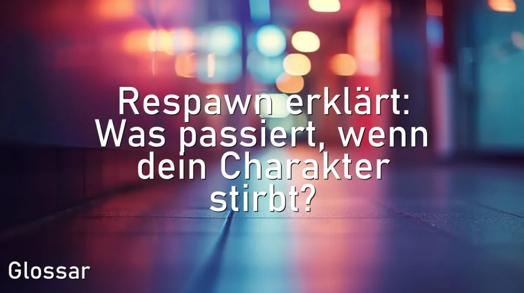 Respawn erklärt: Was passiert, wenn dein Charakter stirbt?