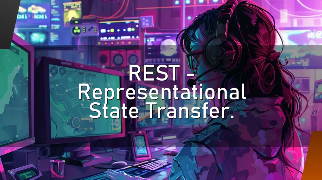 REST – Representational State Transfer.