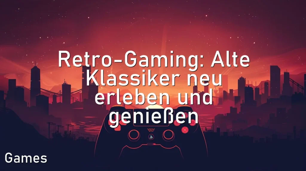 Retro-Gaming: Alte Klassiker neu erleben und genießen
