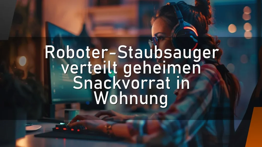 Roboter-Staubsauger verteilt geheimen Snackvorrat in Wohnung