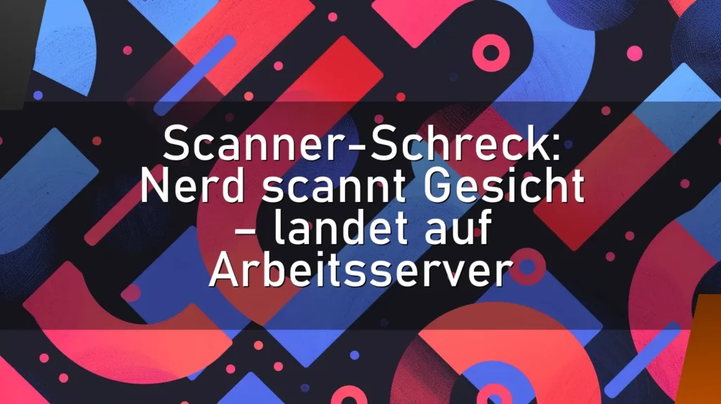 Scanner-Schreck: Nerd scannt Gesicht – landet auf Arbeitsserver