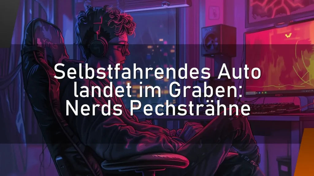 Selbstfahrendes Auto landet im Graben: Nerds Pechsträhne