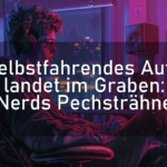 Selbstfahrendes Auto landet im Graben: Nerds Pechsträhne