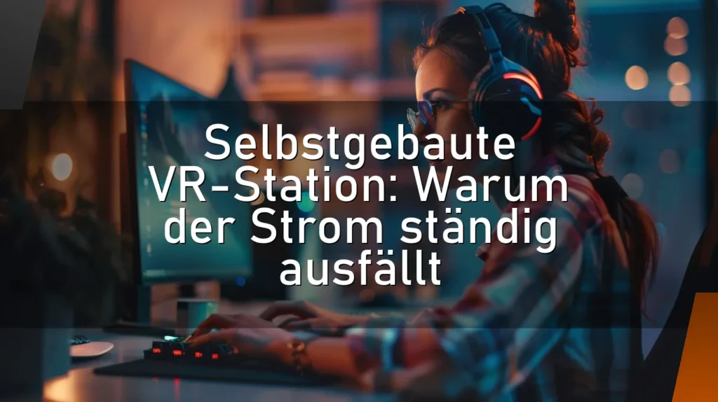 Selbstgebaute VR-Station: Warum der Strom ständig ausfällt