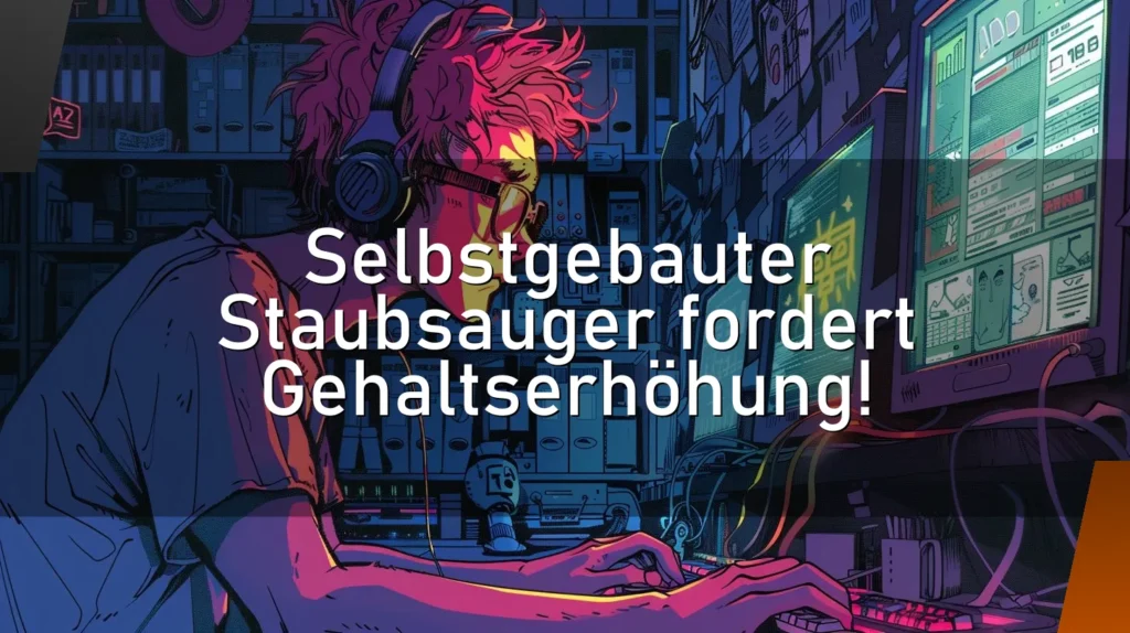 Selbstgebauter Staubsauger fordert Gehaltserhöhung!