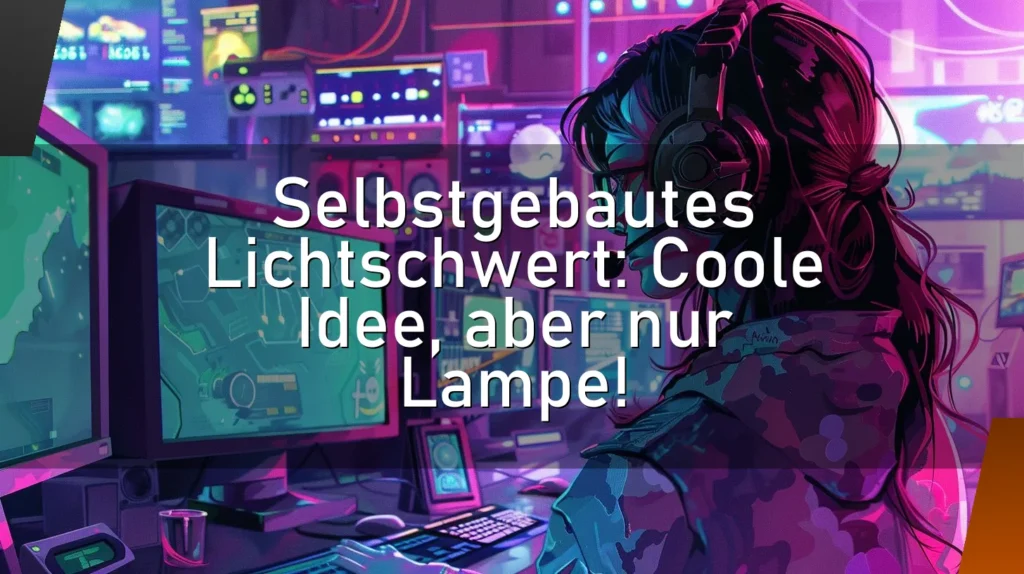 Selbstgebautes Lichtschwert: Coole Idee, aber nur Lampe!
