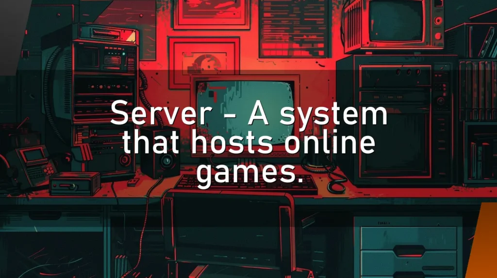 Server – A system that hosts online games.