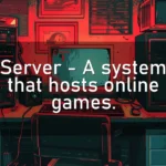 Server – A system that hosts online games.