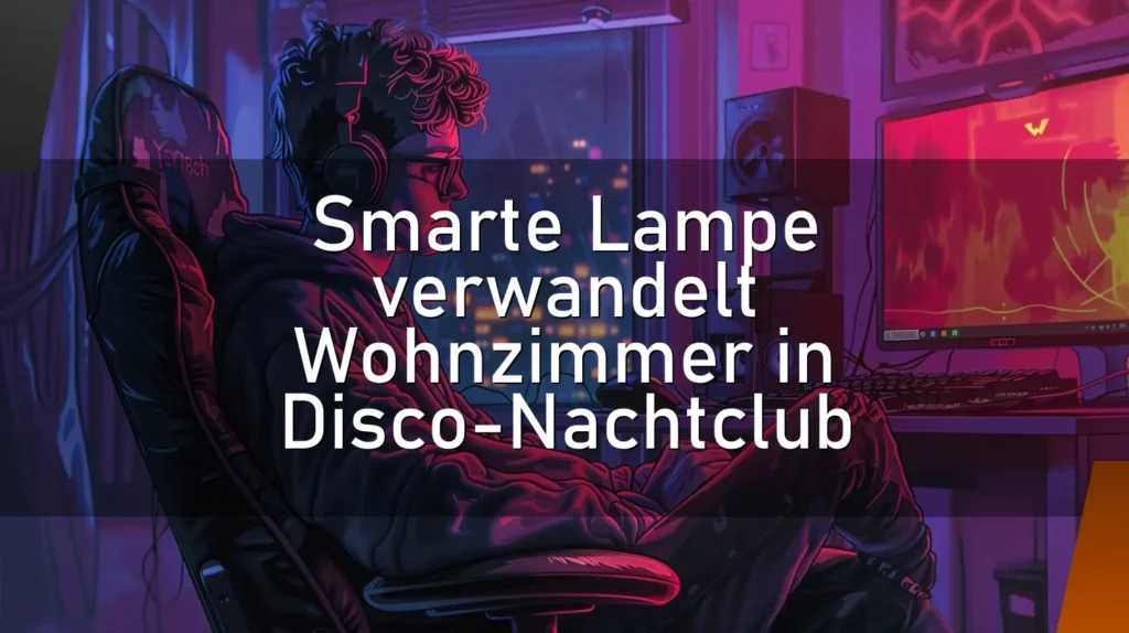 Smarte Lampe verwandelt Wohnzimmer in Disco-Nachtclub
