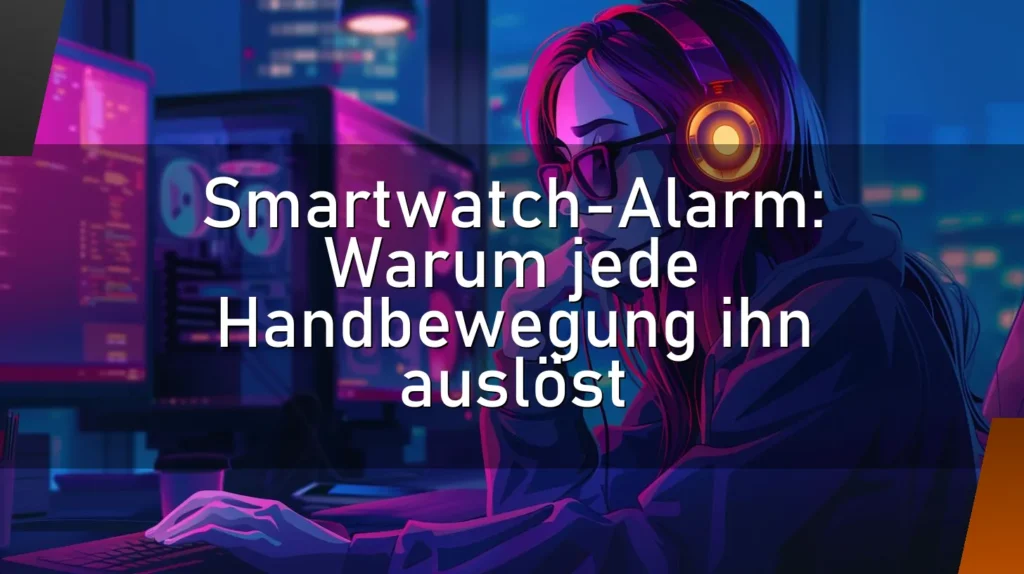 Smartwatch-Alarm: Warum jede Handbewegung ihn auslöst