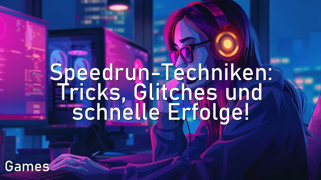 Speedrun-Techniken: Tricks, Glitches und schnelle Erfolge!